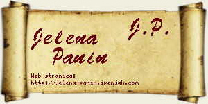 Jelena Panin vizit kartica
